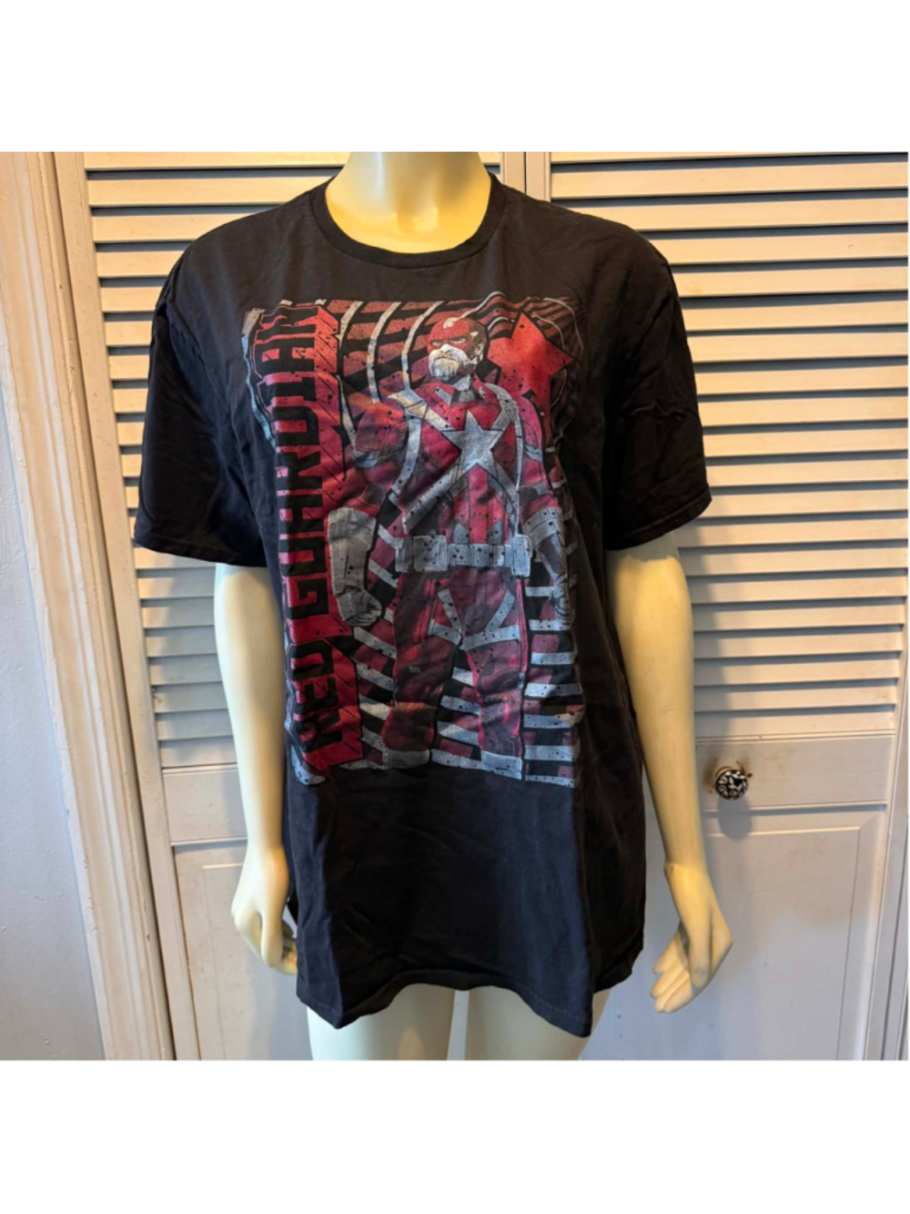 Men's Marvel Black Widow Red Guardian Graphic T-Shirt Black XL